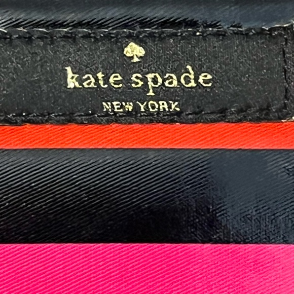 Kate Spade Neda Daycation Multi Party Stripe Zip Around Wallet - Picture 11 of 11